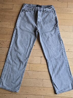 A & F 90's Rigid Baggy Y2K Grunge Skater Streetwear Mens Jeans